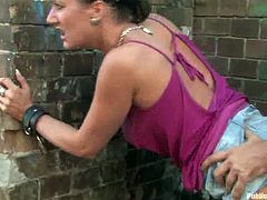 Salacious brunette milf Olivia pleases some guy with a fantastic blowjob. Then she takes his dick in her throbbing snatch and gets it fucked like never before.