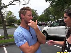 How hard is it to convince a milf to let you fuck her? Well, it's not that hard if you know what to say. She'll be in your bedroom in no time, just be sure to rise to the occasion. Watch as this hot little milf gets more than she bargained for!