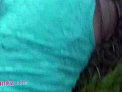 Playful brunette chic gets fucked outdoors. She gives a head to meety dick before it pounds her from behind in doggy pose in steamy sex clip by Zuzinka.