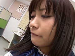 Emotional submissive Japanese student in uniform turns into a torrid dick rider. This pale girlie with nice butt likes pleasing a man and does it perfectly well. Just check her out in Jav HD sex clip and be sure to gain satisfaction right away.