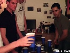 College dudes playing with dicks to join fraternity