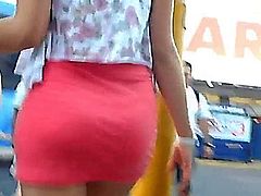 hot skirt from behind