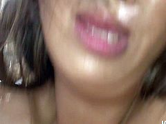 Erotic massage turns into a hot threesome. Tanned Asian chick with nice smooth ass looks bright and seductive. Ardent light haired slut with sweet tits has a kinky mission. Spoiled chick rides one dick and sucks the other passionately for gooey cum.
