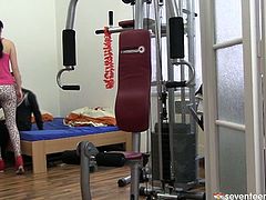 Dazzling brunette seductress Sarka is amazing and she knows that she is drivng her muscular boyfriend crazy. So she asks him to fuck her hard. And here's what happens next...