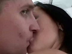 Brunette Christine sucks like a pro in steamy oral action