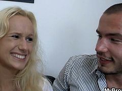 Watch a slutty blonde belle getting seduced by her guitar teacher. See her giving him a hell of a blowjob before riding his cock with her tight pink pussy.