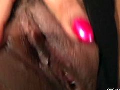 Jaw dropping chocolate milf in steamy leather lingerie hooks up with a rapacious red-haired hoe. She welcomes a zealous tongue fuck and finger fuck from her in sizzling hot lesbian sex video by Tainster.