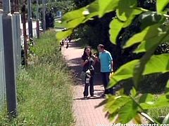 Pack of Porn sex clip provides you with too horny amateur slut. This pale brunette with big tits lives in a village and has no other hobby than sucking hot tasty lollicocks for sperm. Too voracious nympho seduces a stranger to get her wet cunt drilled from behind right on the country road.