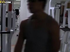 It's pretty normal for lovers to take a video of their exercise sessions inside the gym. But for these two good-looking couple, taping your sexy times is even more exciting! After a sweaty work-out, they french kiss in front of the camera and eventually recorded a playful blowjob inside the gym!