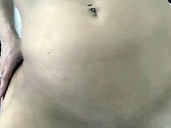 Young brunette horny chick Abbie Cat got her toes sucked off by Rocco Siffredi and now getting cruelly fucked in her tight pussy.