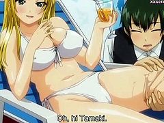 Horny anime nurses licking their nipples