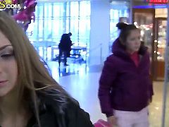 Teen cutie with beautiful big natural boobs named Grace was pick uped in the mall