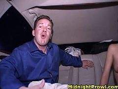 Sex hungry dude picks up a spoiled brunette chic on the roadside. She gets in his car for steamy fuck in peppering sex clip by Pornstar.