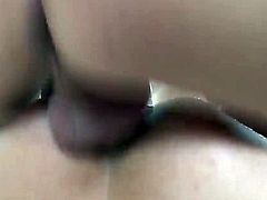 Hot and slender slut Henessy got hardly cussed out in her cunt first and then got that fucker cock stuffed deep in her asshole.