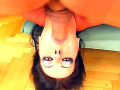 Veronica and Susanna decide to share one cock and they suck it one after the other like pros