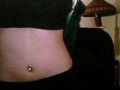 PYT showing herself on webcam