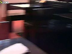 Wanna know what amateur girls could do for earning some extra money Then watch this video clip where handsome dude seduces beauty to fuck with him in a bathroom in cafe.