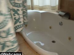 Watch this sexy blonde college slut provoking and taking a sexy bath in this naughty amateur vid.