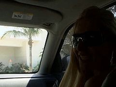 Salty long haired blondie gets picked up at the beach by a sex greedy dude. He rides her home hoping to fuck her aroused pussy with pressure.