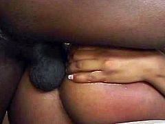 Don't even hesitate to check out this Pornstar sex clip. Kinky busty and booty black nympho can't stop groaning while getting her cooch pounded mish rough on the couch. Then filthy nympho opens her mouth to be fed with gooey sperm.