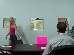 Wild secretary is eager to feel her boss drilling her tight ass in top anal office porn