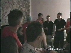 Dude, welcome to enjoy a really hot orgy college party in Pornstar sex clip. Spoiled tattooed and drunk blondie takes the lead. She rides a stiff dick passionately in one of the rooms for orgasm.
