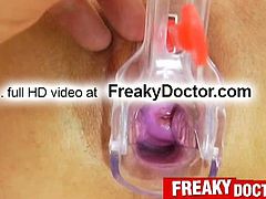Victoria Puppy pussy pumping therapy with this freaky doctor. She strips everything for this check up but then her body gets taked advantage of. Now, she's enjoying every second of it.