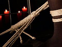 Horny bondage master dominates his slave viciously stimulating her slave's juicy pussy with vibrator. Press play and get ready for the hottest BDSM sex video ever!