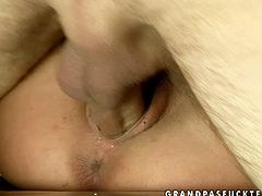 Mouth-watering fresh faced girl is getting banged hard in old young fuck video