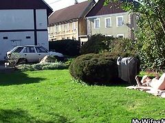 Nasty mature lady gets down and dirty with son-in-law. She's sunbathing when her son-in-law finds her and lures her into sex. She sucks his cock and then rides it hard. Wanna see?