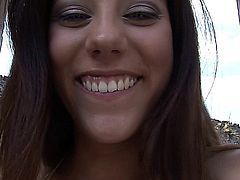Eroberlin charming cutie young hungarian teen Anita Pearl outdoor in Jeans sexy open public masturbation long haired small tits sweet innocent beautiful girl
