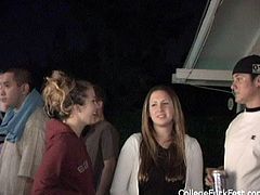 Bunch of sex greedy young folks party hard before fucking in couples