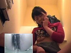Watch this hot and Japanese horny babe sitting in toilet and pissing, Luckily we had installed over spy camera their so you wont miss this hot chance.