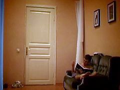 Check out these horny russian classmates having fun in the hotel room. What they don't know is that they are being recorded on the security camera!