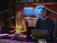 Take a look at this cute babes that are in the studio at Playboy TV this morning. They are going to play some fun holiday games and try out the new toys. The sexy girls ride the toy Jeep and play in the fake snow.