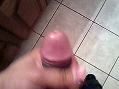 Me Cumming in the bathroom