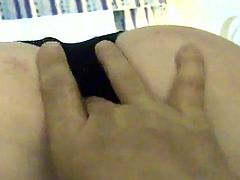 Brown-haired hussy Gia Tyler kneels in front of her man and begins to suck and rub his dick. Then she takes it into her shaved vag and gets it drilled in missionary position.