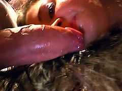 Dirty babes are having loads of piss covering their faces in amazing bukkake porn orgy