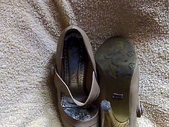 Cum on my mom shoes 3