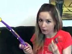 Cute blonde babe Kitty is feeling so alone at home. She is horny as fuck and plays with the fishes, but soon she starts to take off her clothes too for you.