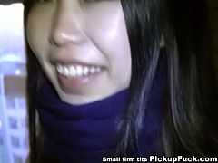 Check out super hot asian girl picked up on the streets of Russia. She is ready to suck his big black meat and take it up her tiny pussy for some cash!