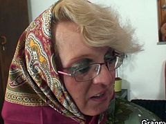 Granny Bet brings you an amazing free porn video where you can see how a lonely granny pleases a young stranger by riding his cock into kingdom come in some hot positions.