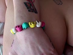 Naughty brunette having a number of tattoos on her gorgeous body gets her tasty looking ass drilled hard in doggy style position. Watch exciting Mofos sex tube video for free.