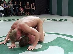 Matthew Singer, Trent Diesel and two more gays are having a good time on tatami. They fight with each other and then the losers let the winners pound their assholes doggy style.