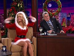 Pamela Anderson Showing Legs On The Tonight Show