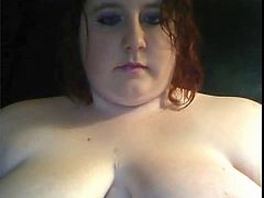 BBW Teen With Big Natural Tits Smokes on Cam