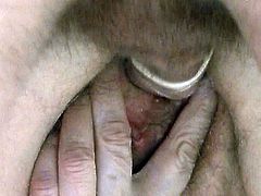 This granny loves her lover's cock. To show how much she appreciates it she sucks it greedily like there's no tomorrow. Then he fucks her muff in doggy position.