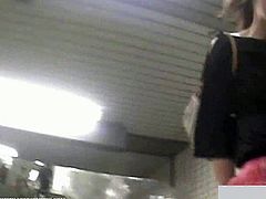 When girls walk over an air-vent of the subway, the wind will blow their skirts up, exposing their panties! Wanna see?