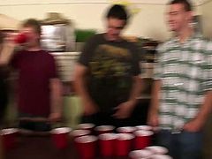 Check out these horny college guys having fun at the dorm. It all starts like an ordinary beer pong session, but everybody is horny as hell and start humping like crazy!