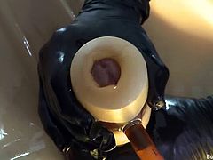 Two nasty faggots Adam Herst and Alex Adams are having fun indoors. Adam binds and tortures Alex and then fucks his ass deep and hard from behind.